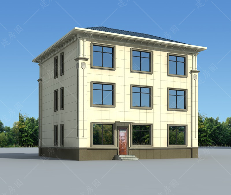三層自建別墅效果圖片