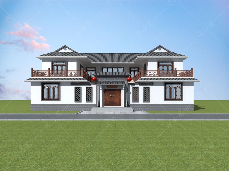  農(nóng)村自建四合院效果圖