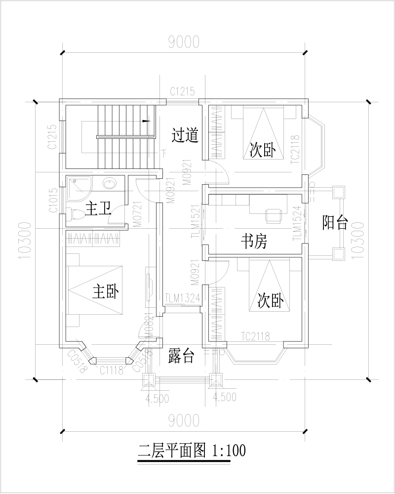 農(nóng)村小別墅平面圖