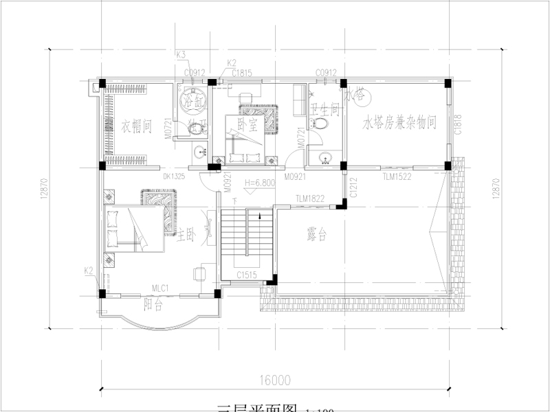 三層歐式房子設(shè)計(jì)圖