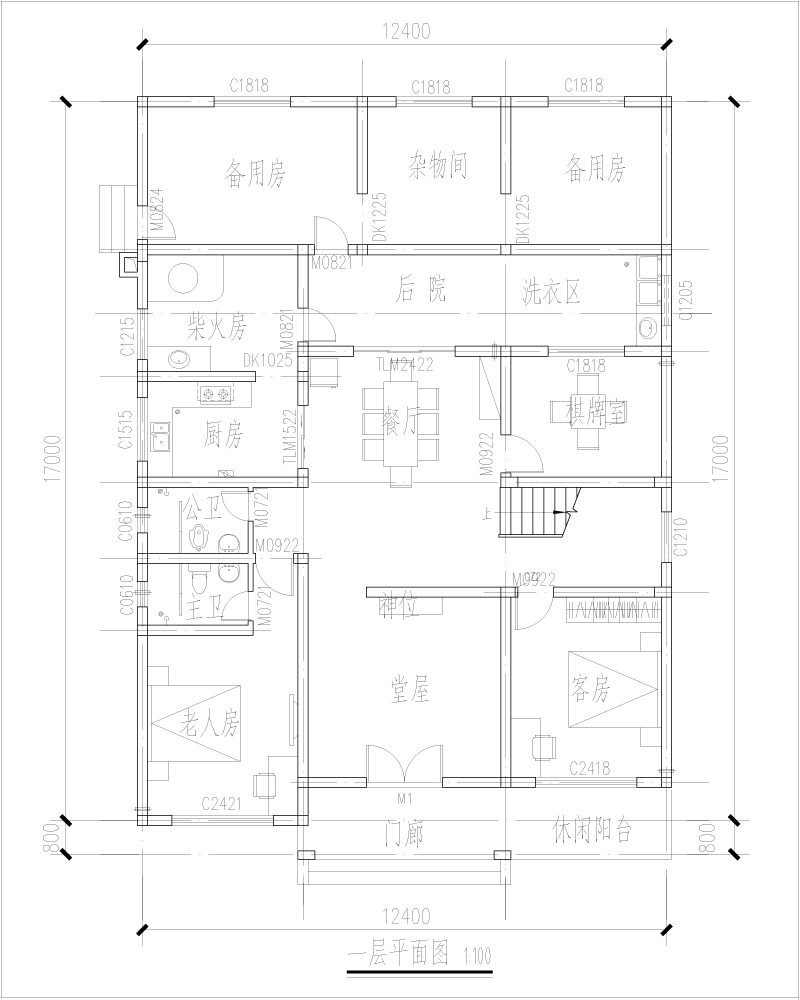 現(xiàn)代簡約風格別墅設(shè)計戶型圖