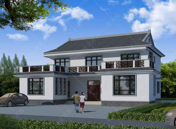30萬建農(nóng)村兩層中式別墅設(shè)計圖紙