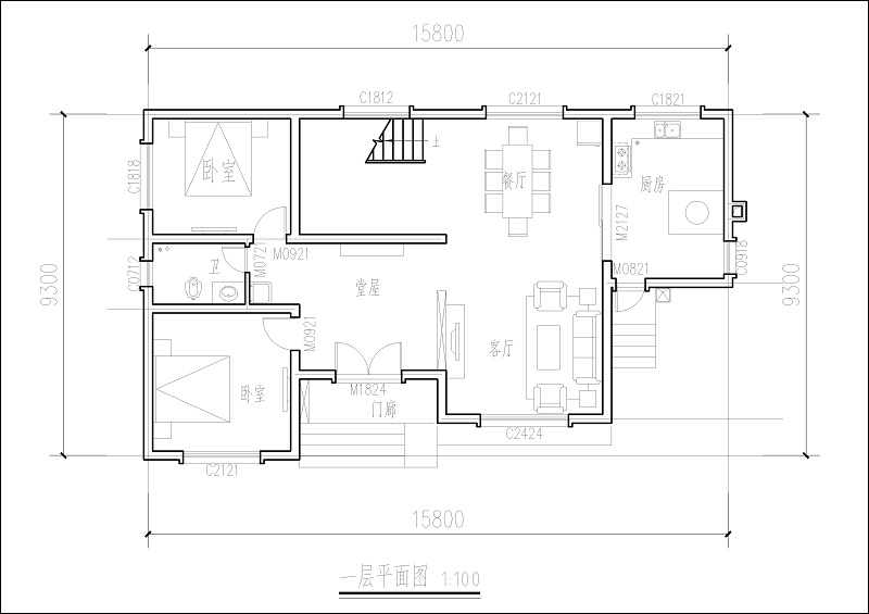 農村二層小別墅戶型圖