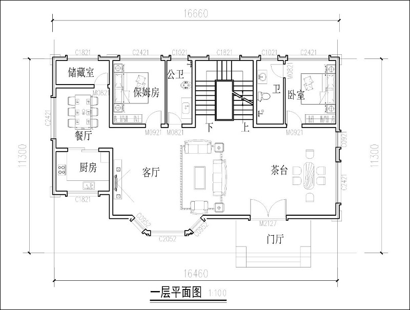 三層獨(dú)棟別墅設(shè)計(jì)戶型圖