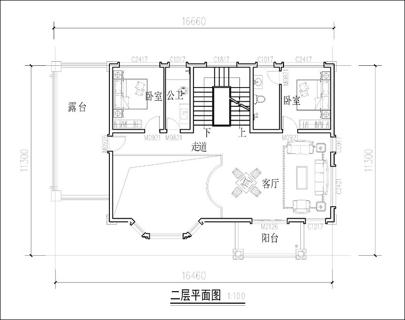 三層獨(dú)棟別墅設(shè)計(jì)平面圖