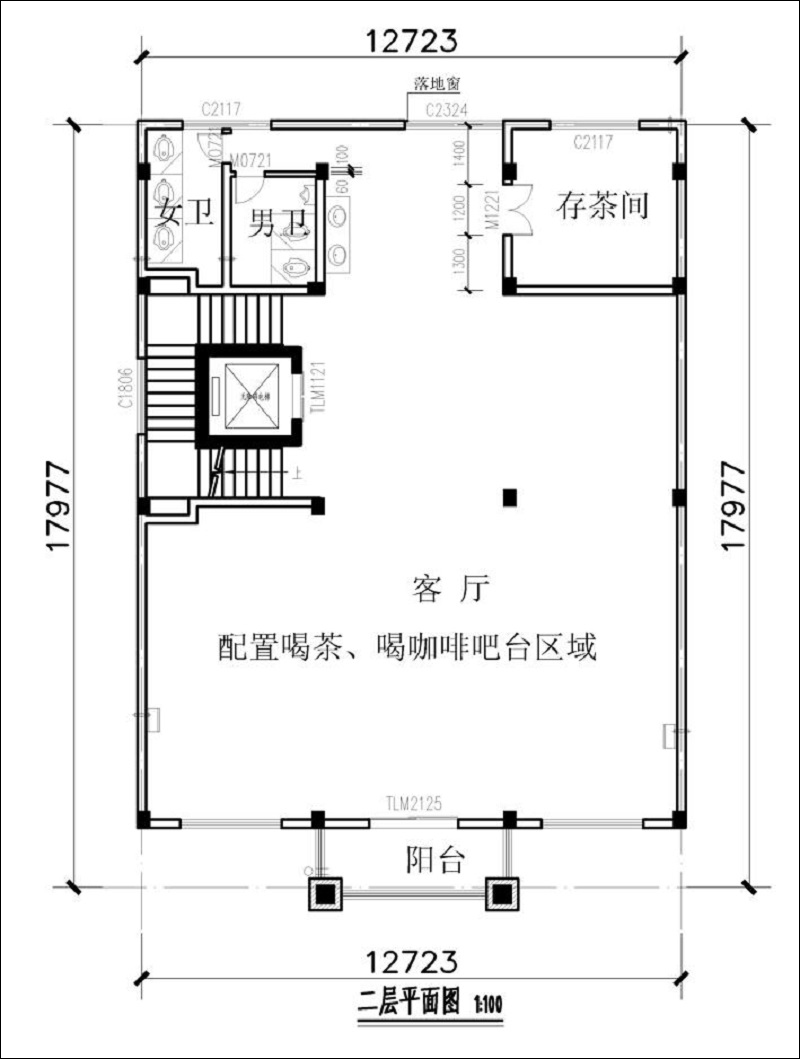 民宿二層戶型圖