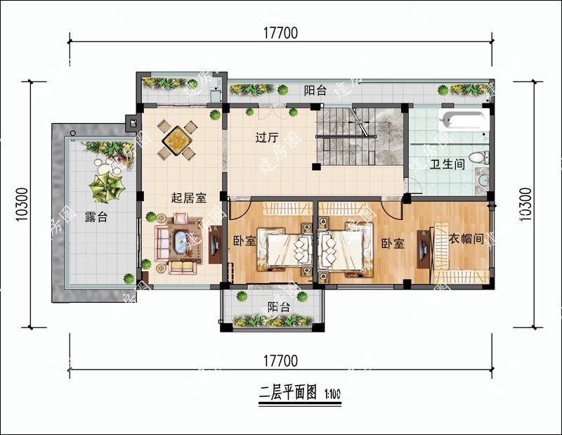 農(nóng)村二層建房圖紙戶型圖