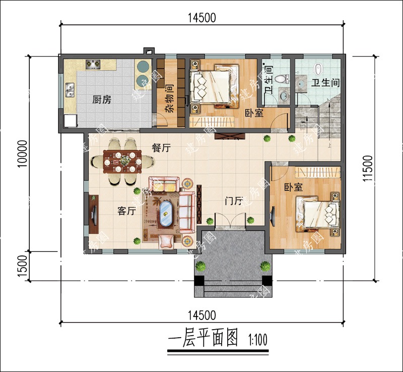 新中式別墅平面圖