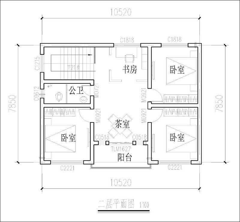 農(nóng)村自建房簡單平面圖