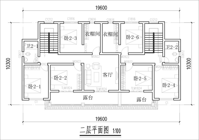 農(nóng)村雙拼別墅外觀設(shè)計(jì)圖