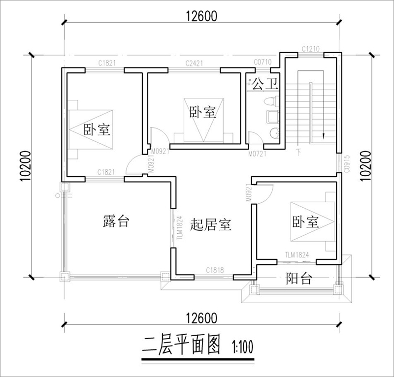 美式鄉(xiāng)村風(fēng)格房子平面圖