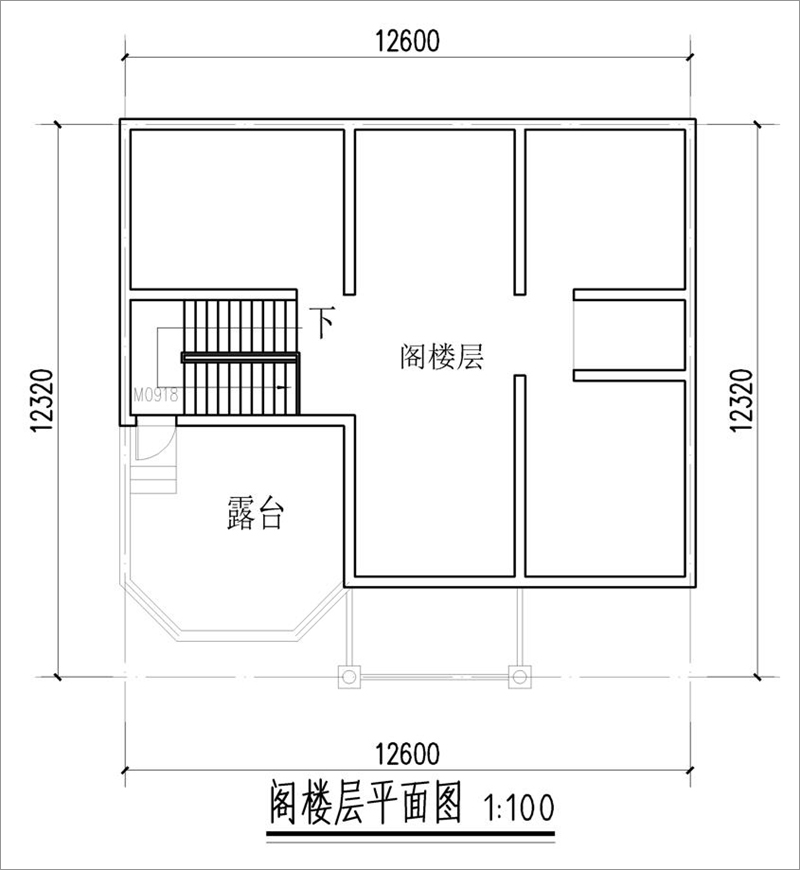 新農(nóng)村二層小別墅設(shè)計圖紙隔層