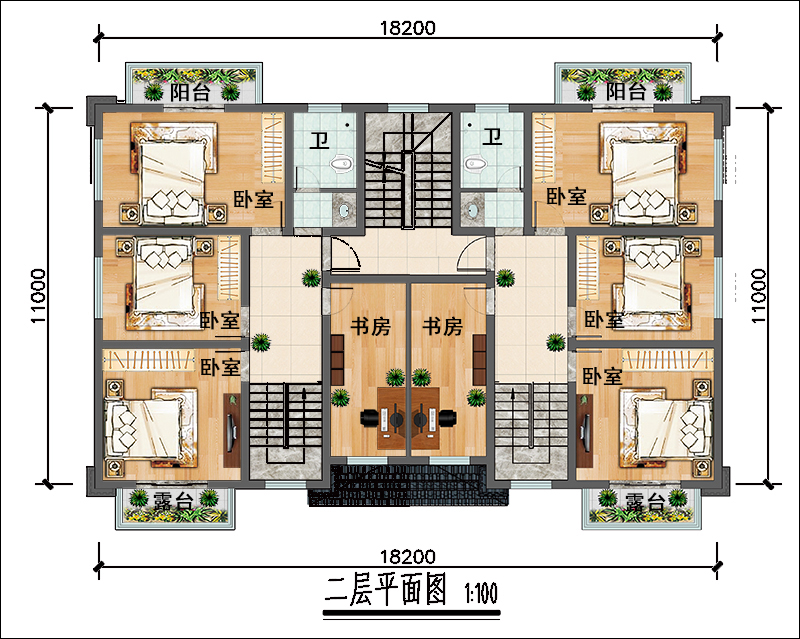 農(nóng)村三層雙拼別墅外觀圖片