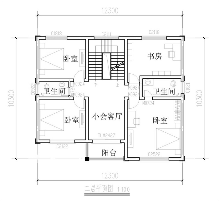 12x10米建房平面圖