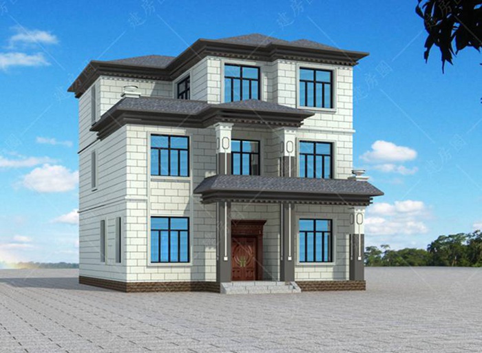 10米x12米農(nóng)村自建別墅效果圖