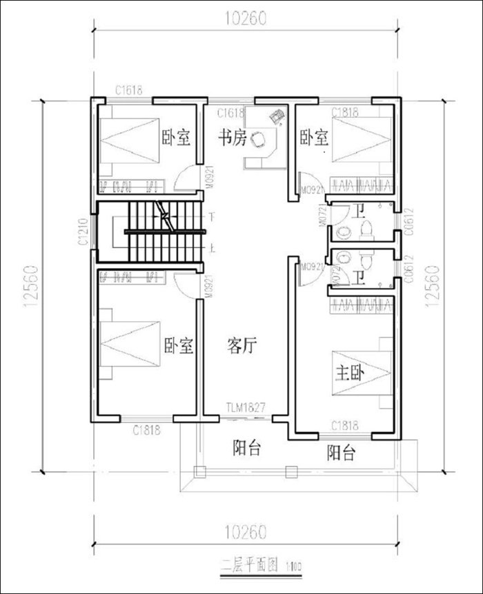 面寬10米自建別墅設(shè)計(jì)平面圖