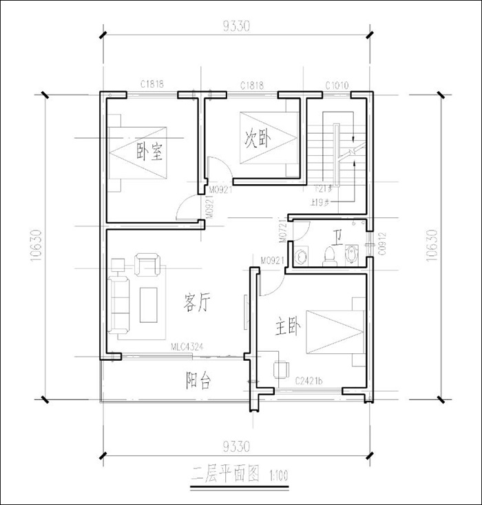 二層平面圖設(shè)計(jì)
