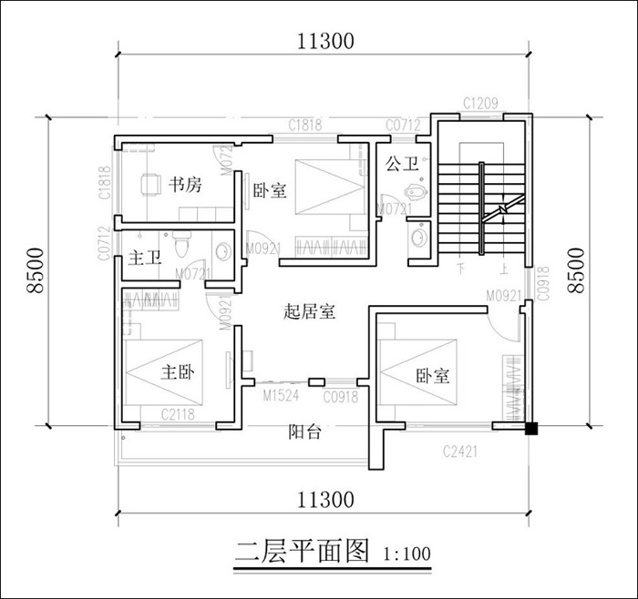 進(jìn)深8米自建房平面圖