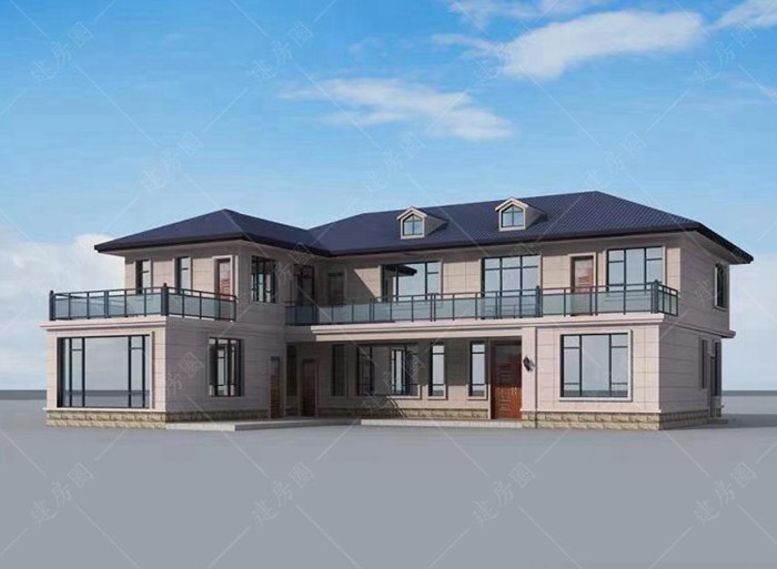 農村七字型自建房設計圖，普通簡單接地氣