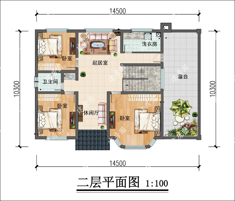 農(nóng)村二層別墅平面圖
