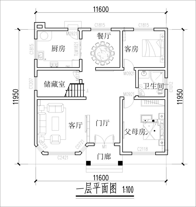 三層歐式別墅設(shè)計戶型圖