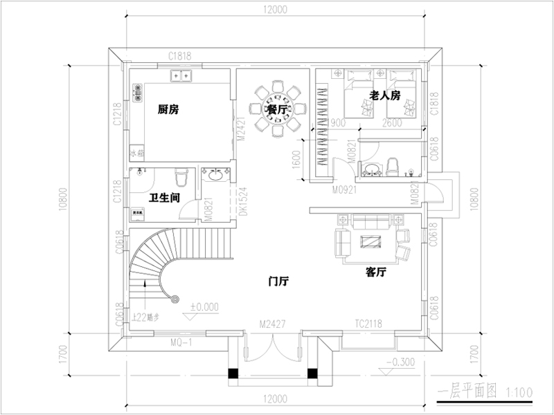 一層平面圖