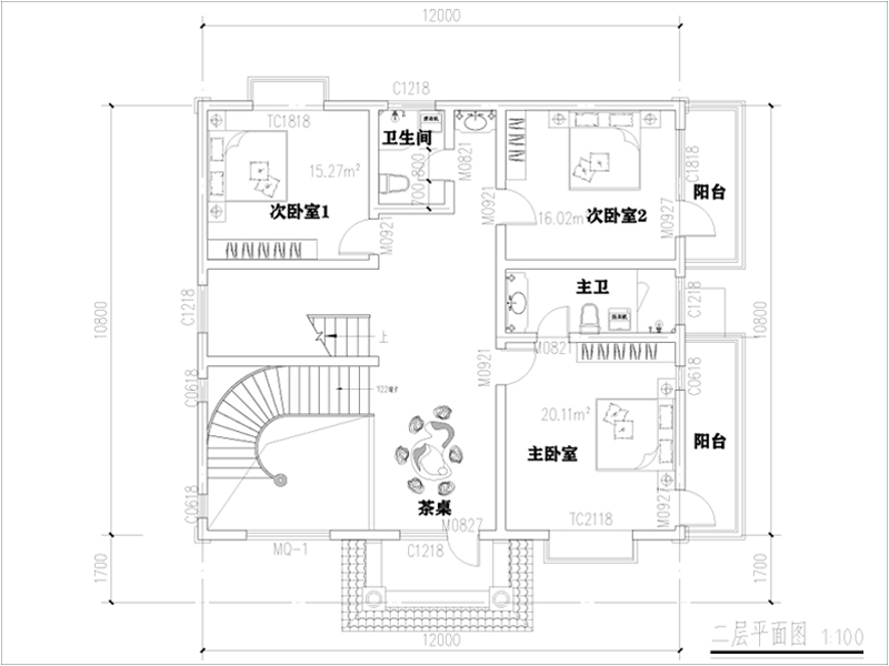 二層平面圖
