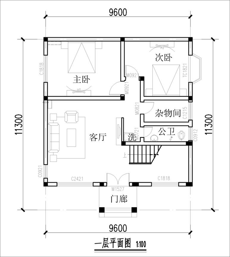 三層房屋設計戶型圖