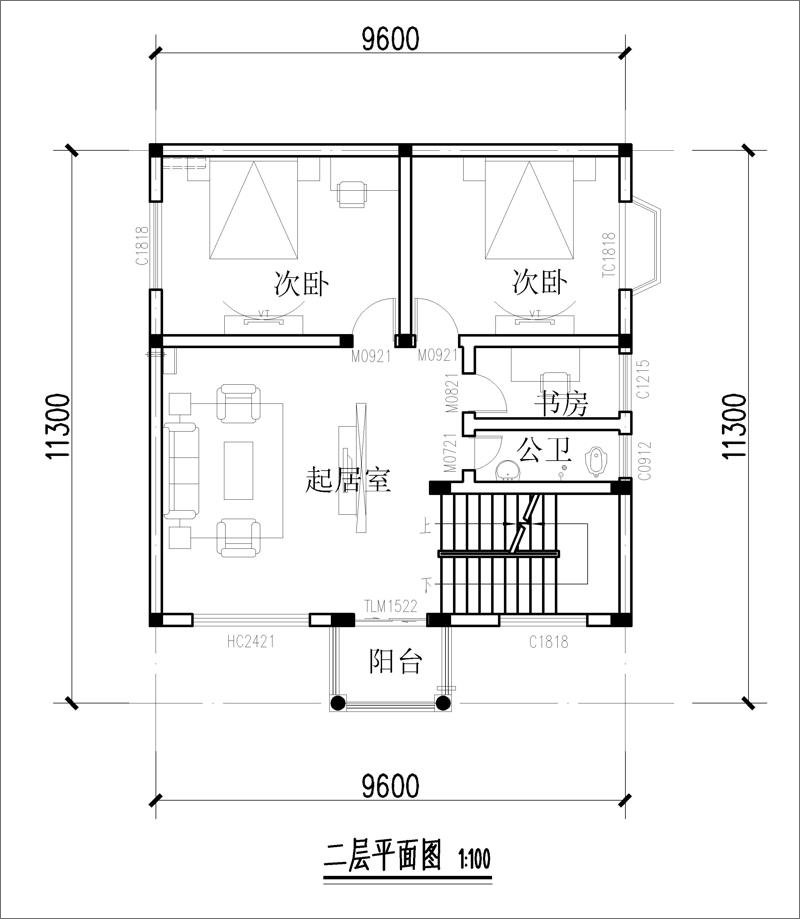 三層房屋設計平面圖