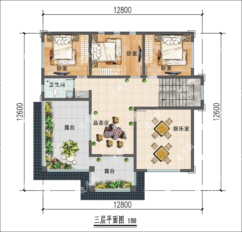 二層平面布局圖
