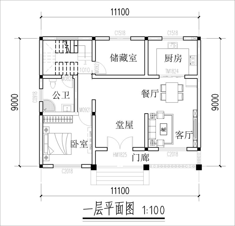 一層平面圖