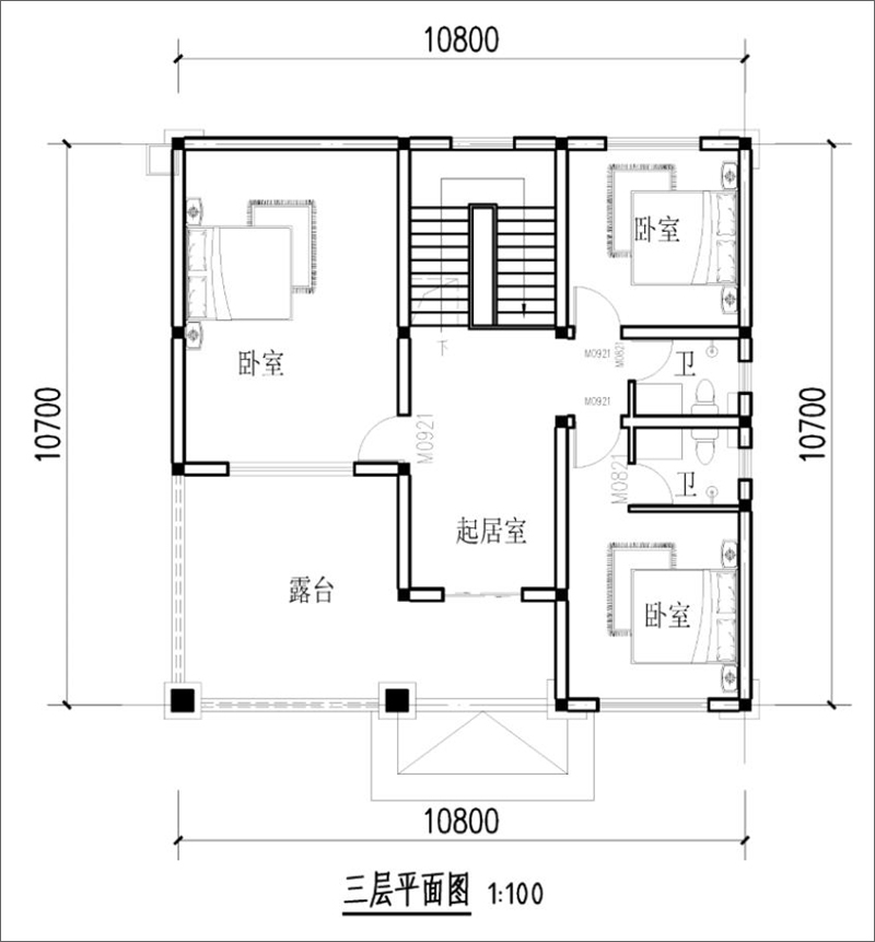 三層簡(jiǎn)歐自建房效果圖
