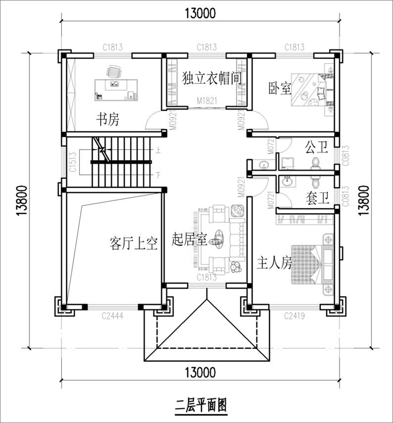 農(nóng)村新款別墅戶型圖