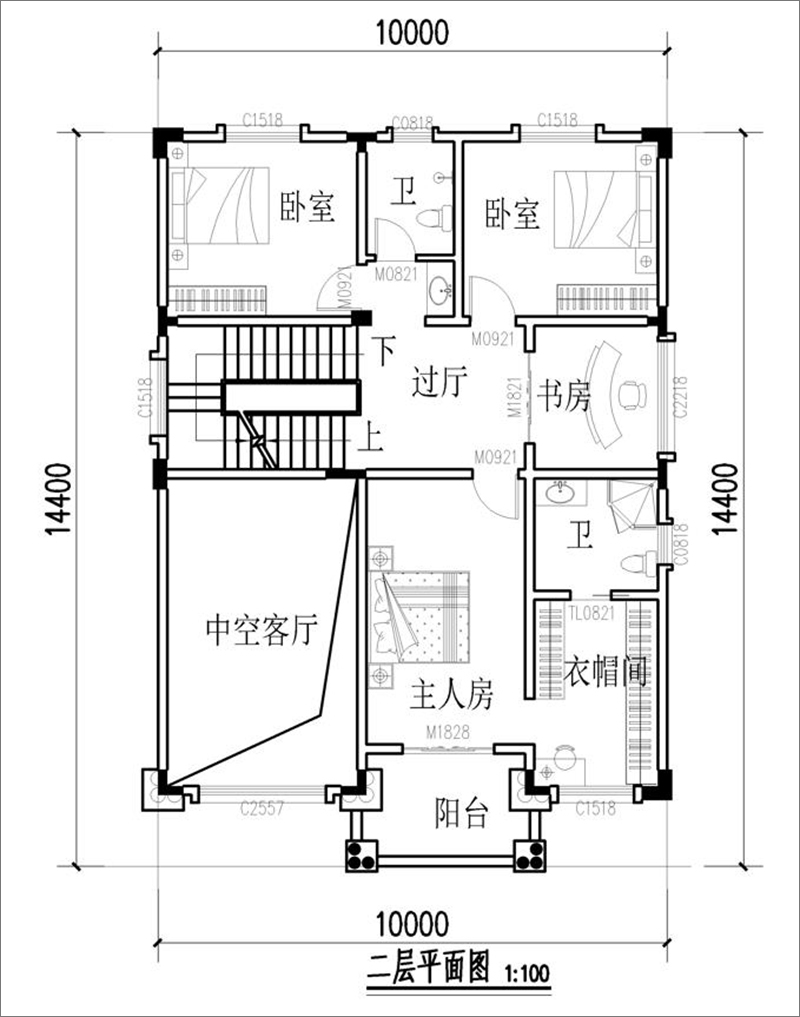 農(nóng)村住宅二層設(shè)計(jì)圖