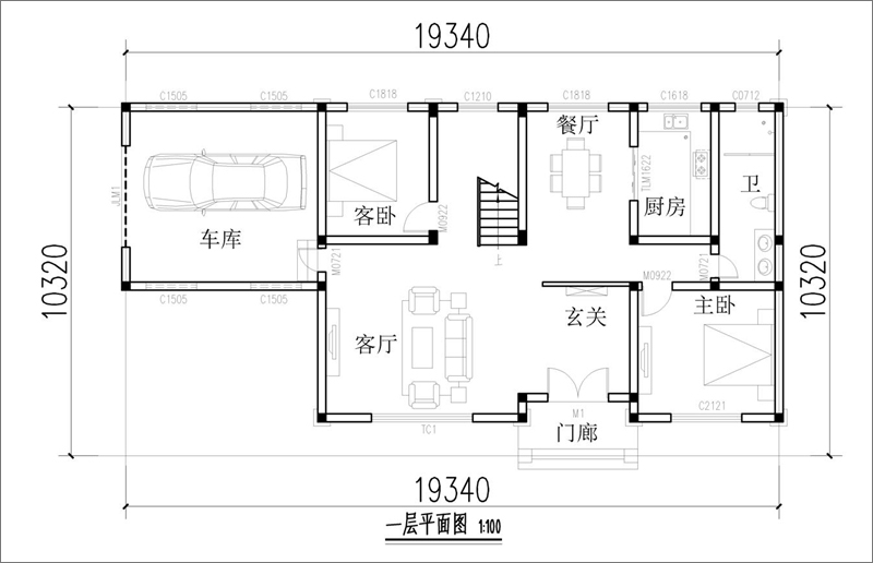 現(xiàn)代風(fēng)格別墅設(shè)計(jì)戶型圖