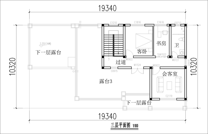 農(nóng)村現(xiàn)代風(fēng)格別墅設(shè)計(jì)布局圖