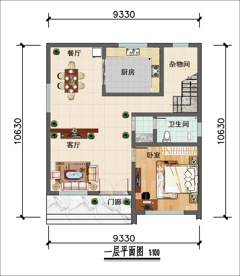 農(nóng)村別墅設(shè)計(jì)戶型圖