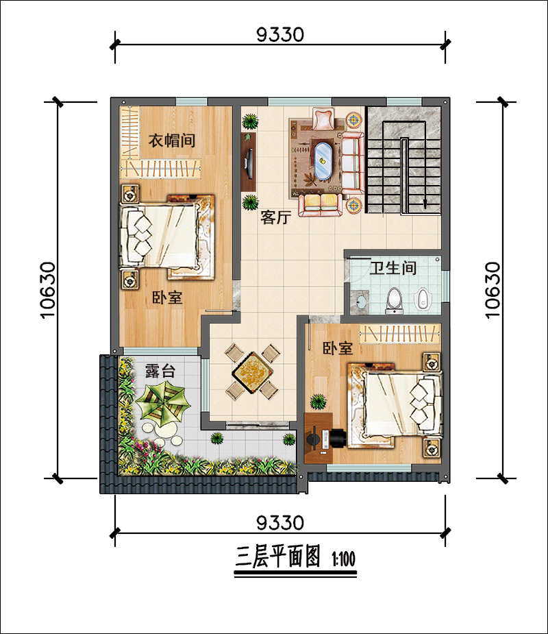 現(xiàn)代農(nóng)村別墅設(shè)計(jì)圖