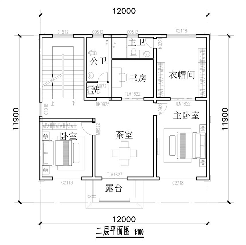 農(nóng)村三層自建房設(shè)計平面圖
