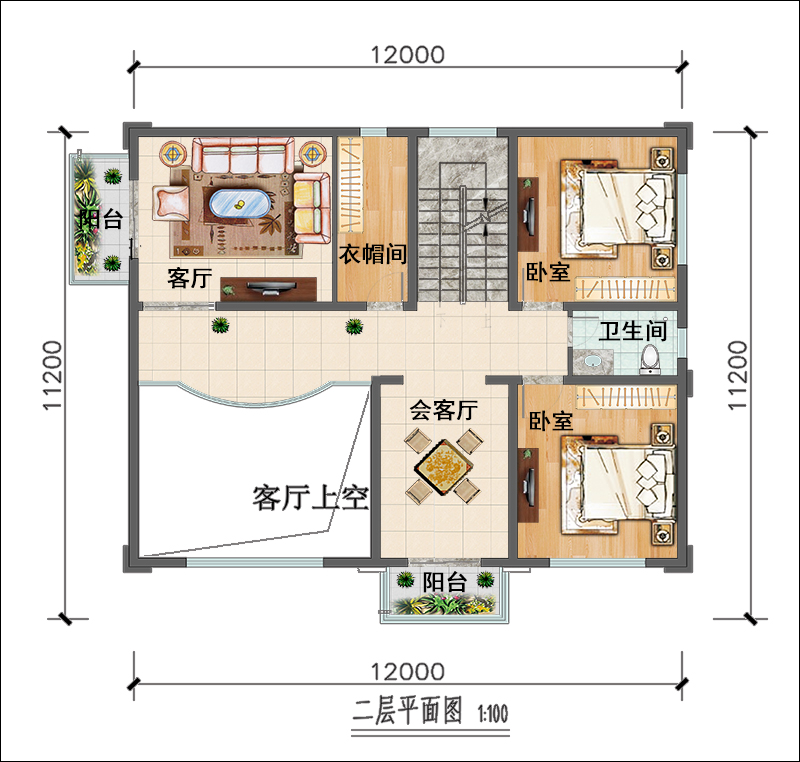 三層新中式別墅平面圖