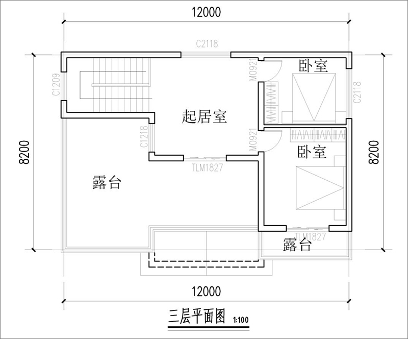 農(nóng)村小別墅平面圖