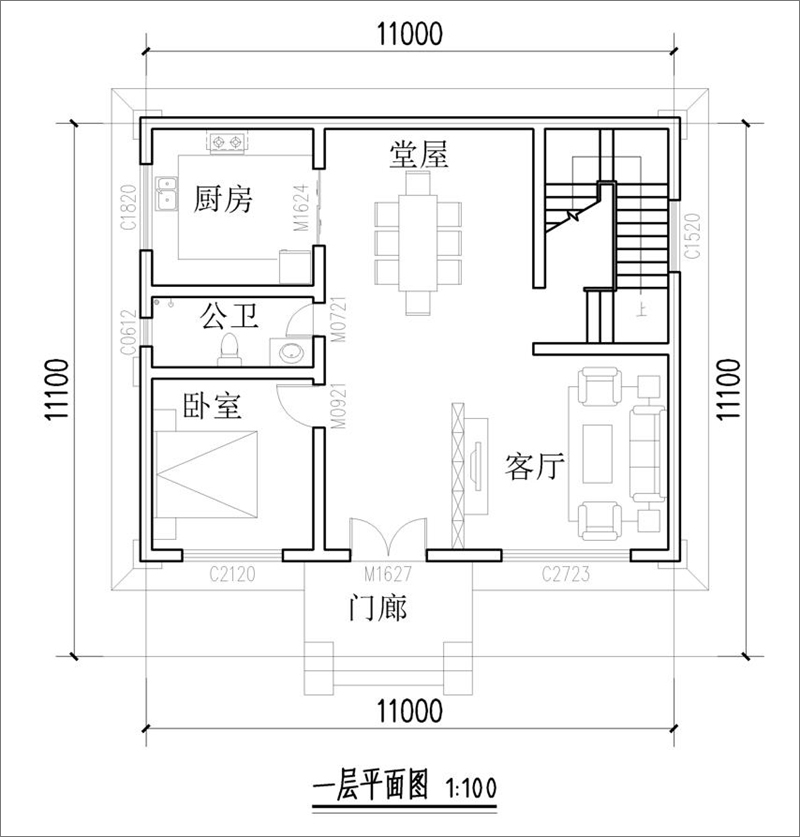 三層歐式別墅設(shè)計戶型圖
