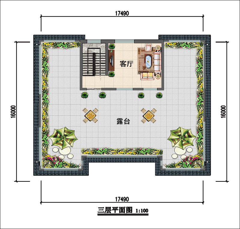 中式豪宅別墅布局圖