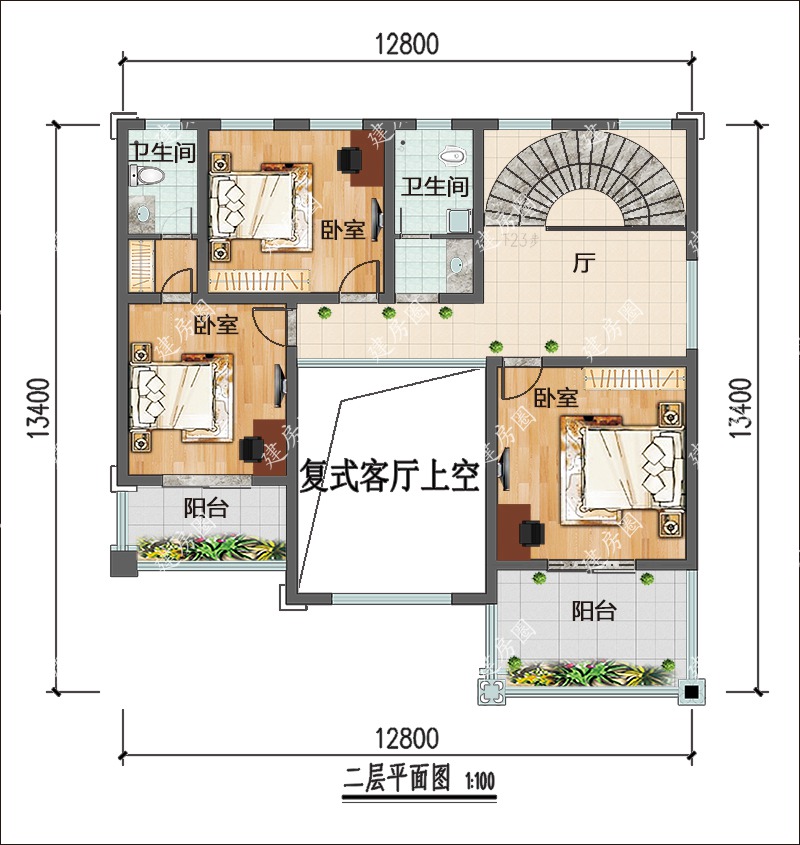 農(nóng)村簡(jiǎn)歐別墅設(shè)計(jì)平面圖