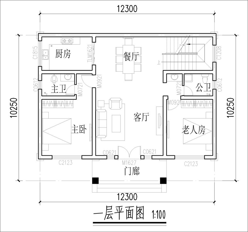 一層平面圖