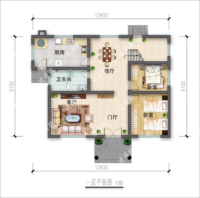 二層別墅設(shè)計(jì)戶型圖