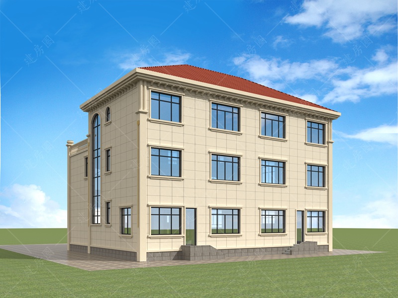 自建房背面效果圖
