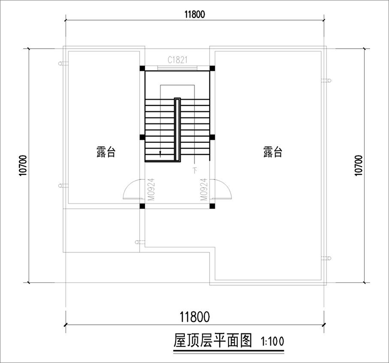 屋頂平面圖