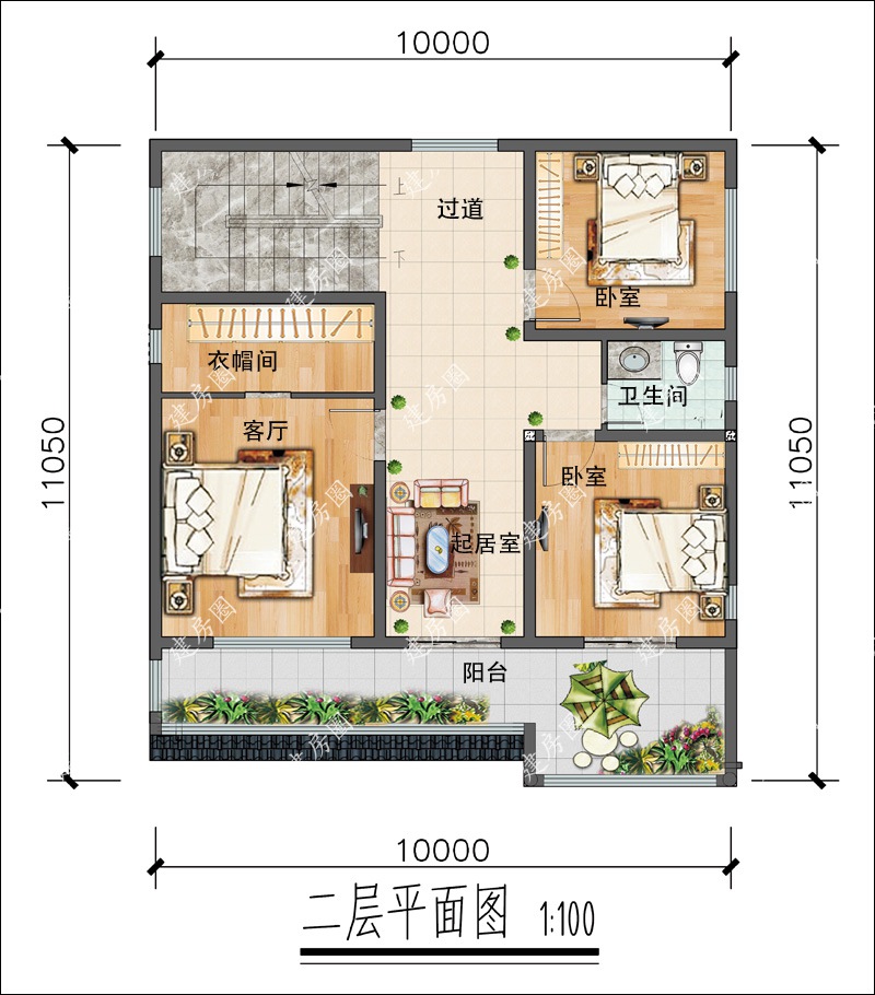 重慶自建房二層平面圖
