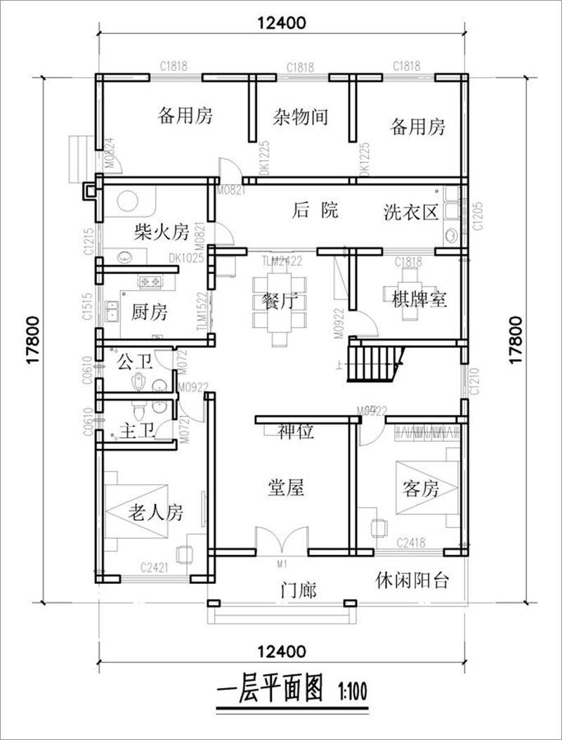 一層平面圖